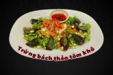Trứng bách thảo tôm khô củ kiệu